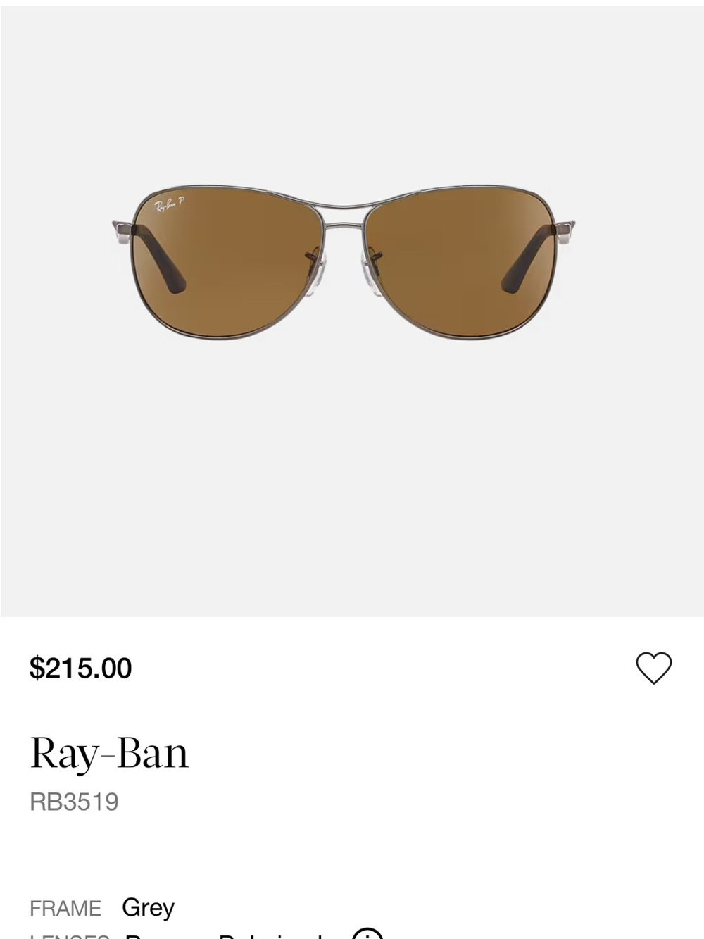 Ray-Ban 3519 Aviator Sunglasses - Brown Lenses, Black Case - Picture 7 of 8